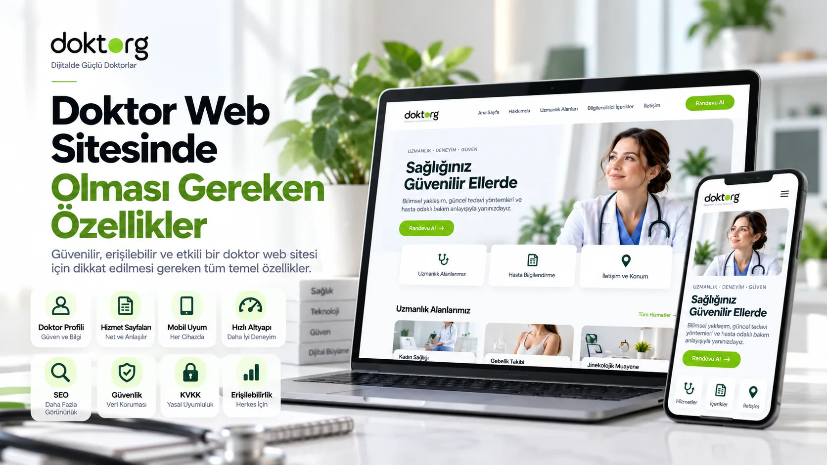 Doktor Web Sitesi İçin Temel Özellikler